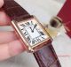 2017 Copy Cartier Tank Solo Rose Gold White Face Brown Leather Strap 27mm Watch (2)_th.jpg